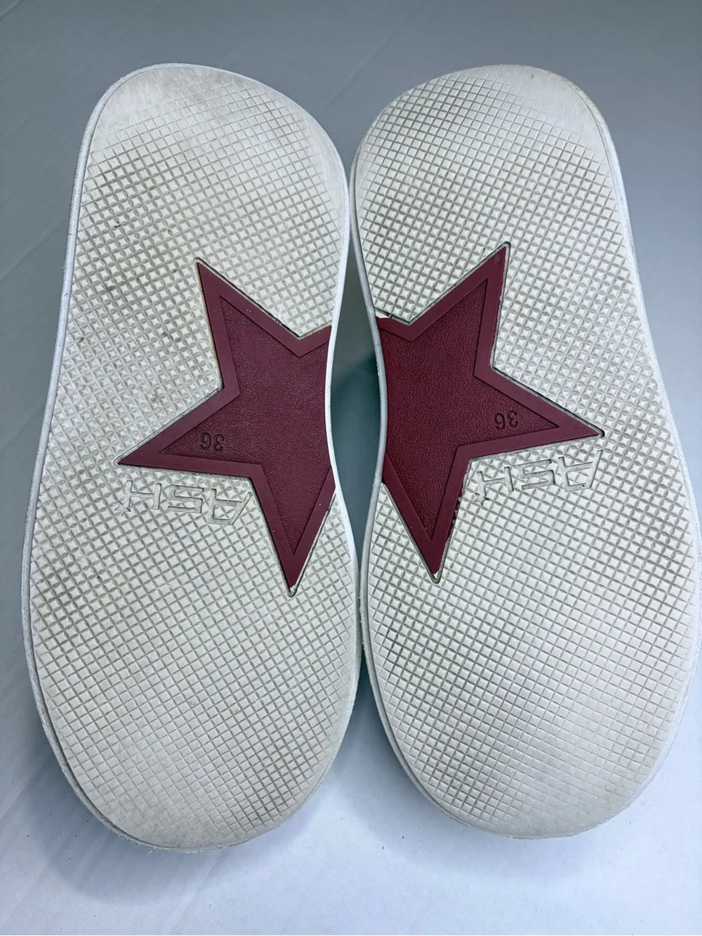 ASH Maya Platform Sneaker White Leather EU 36 US 6 Chunky Sole Minimalist